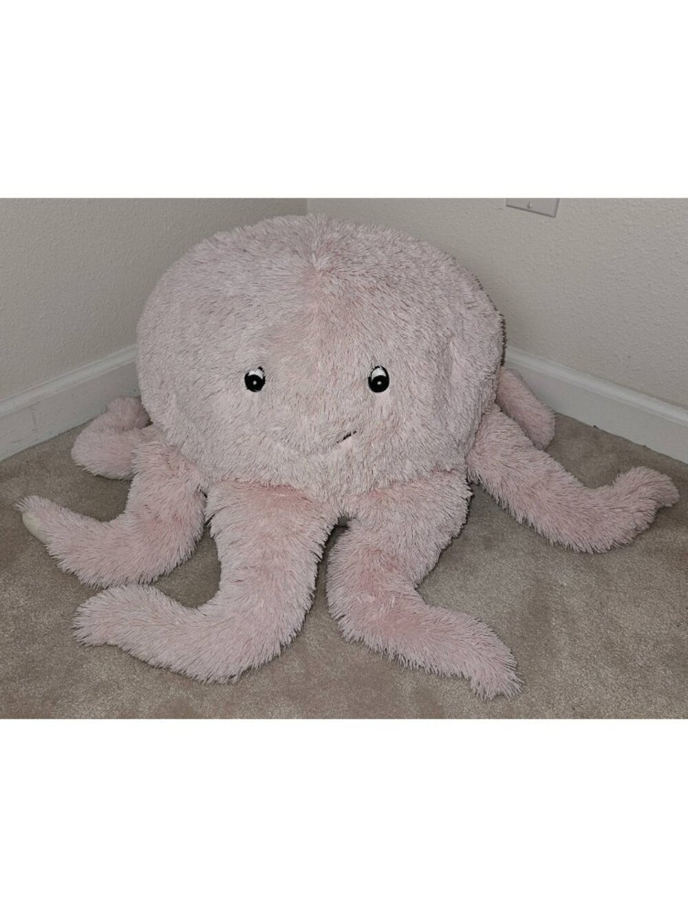 Squishable Pink Octopus Plush 2015 Stuffed Animal Jumbo 15" (approx 28" wide)